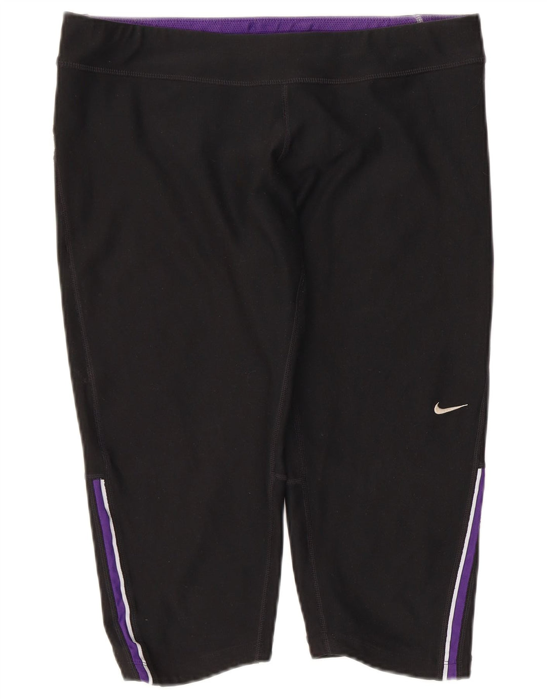 Nike Damen Dri Fit Bermuda Sportshorts UK 14 Large Schwarz Polyester
