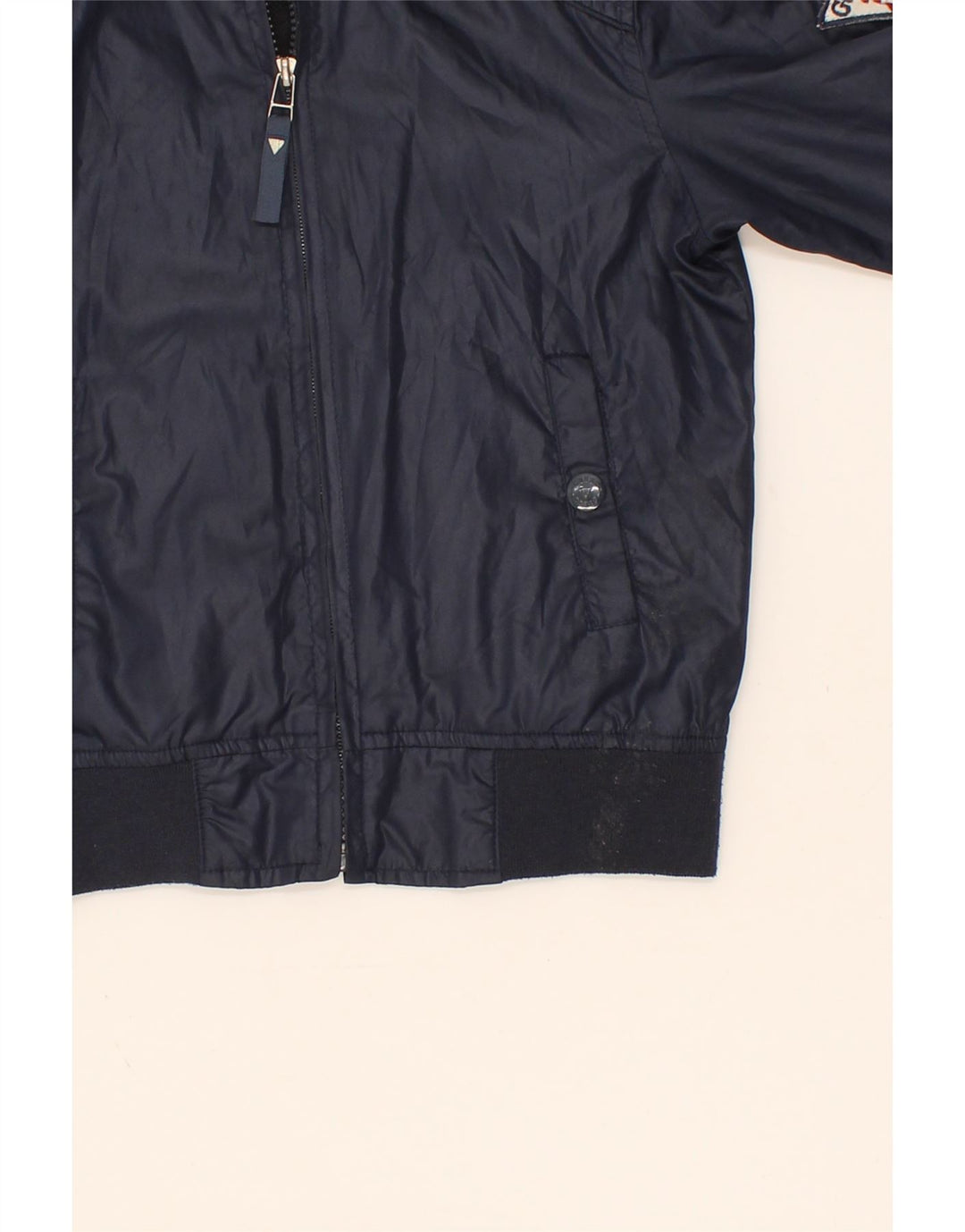 GUESS Boys Bomber Jacket 7-8 Years Navy Blue Polyester Vintage Guess and Second-Hand Guess from Messina Hembry 
