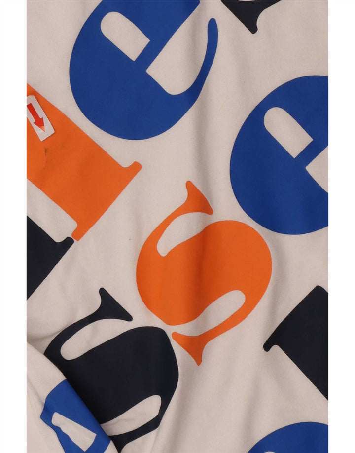 Ellesse Herren-T-Shirt mit Grafik, Größe S, weiße Baumwolle