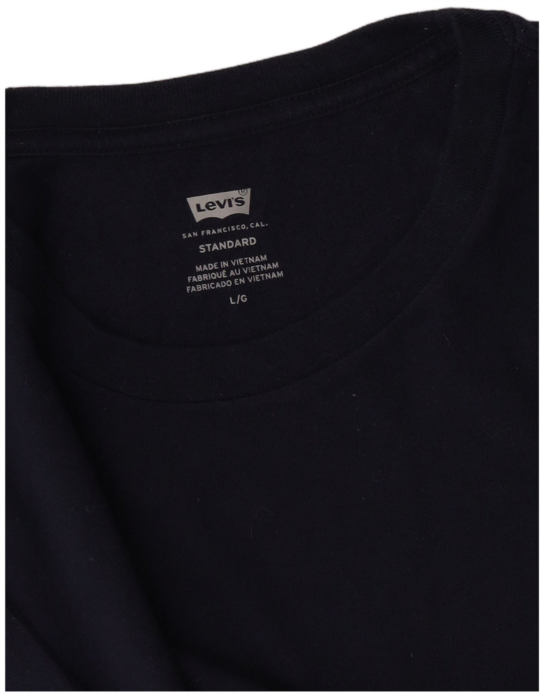 LEVI'S Herren Standard T-Shirt Top Large Marineblau