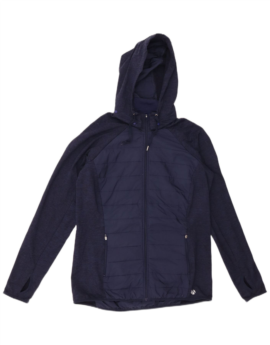 MARKS & SPENCER Damen-Trainingsanzug mit Kapuze, Top-Jacke, UK 14, mittleres Marineblau