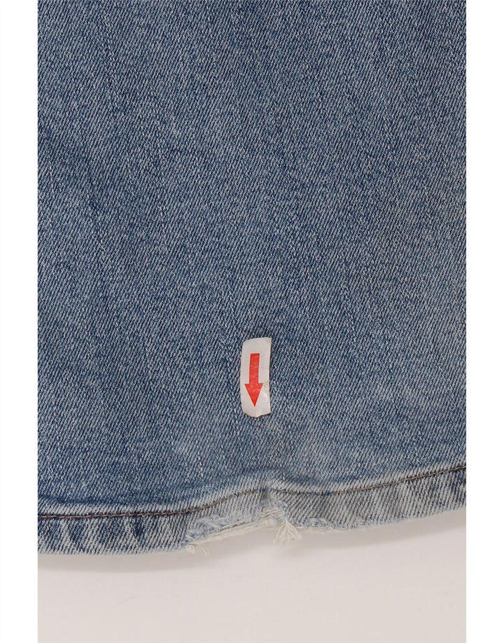Wrangler Herren Straight Jeans W34 L30 Blaue Baumwolle
