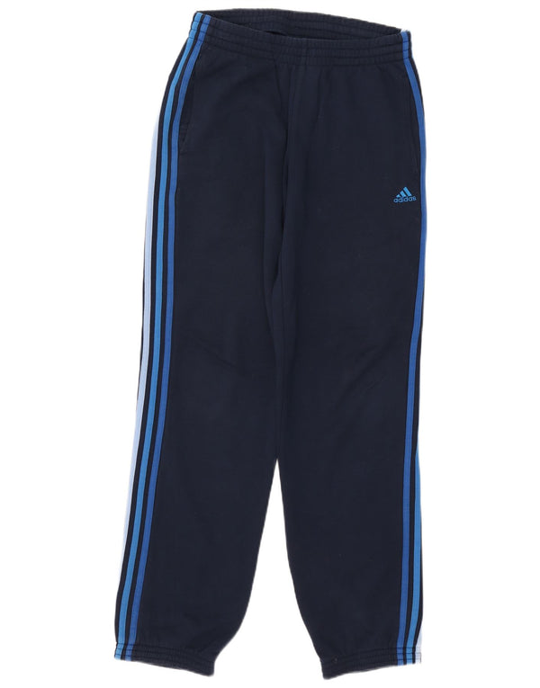Adidas Herren-Trainingshose, Jogginghose, klein, marineblau, Baumwolle