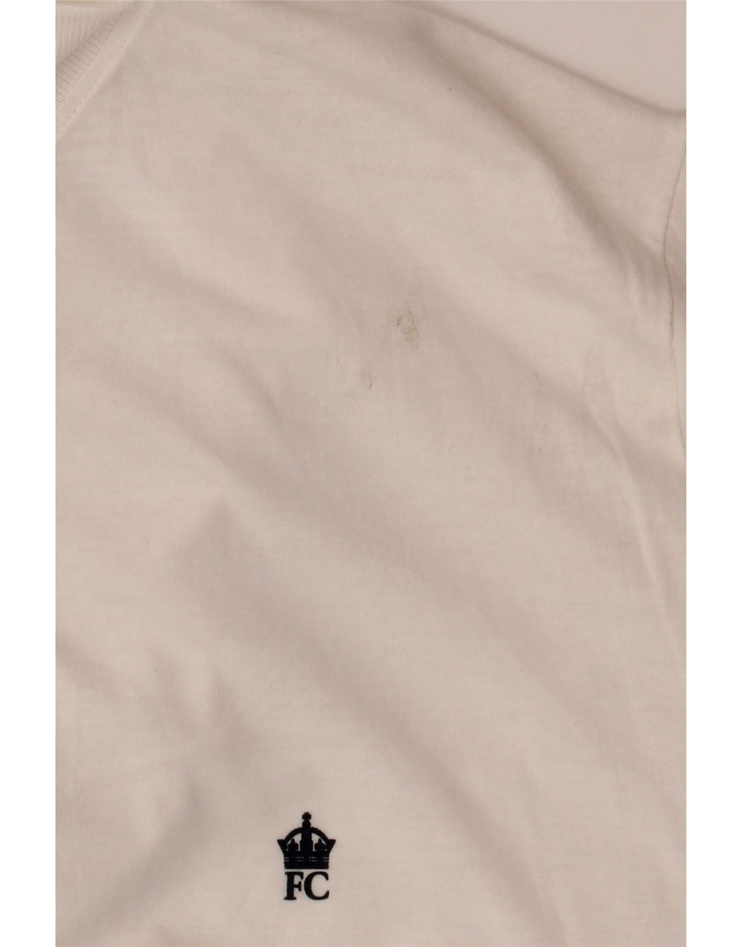 French Connection Herren-Poloshirt, groß, cremefarbene Baumwolle