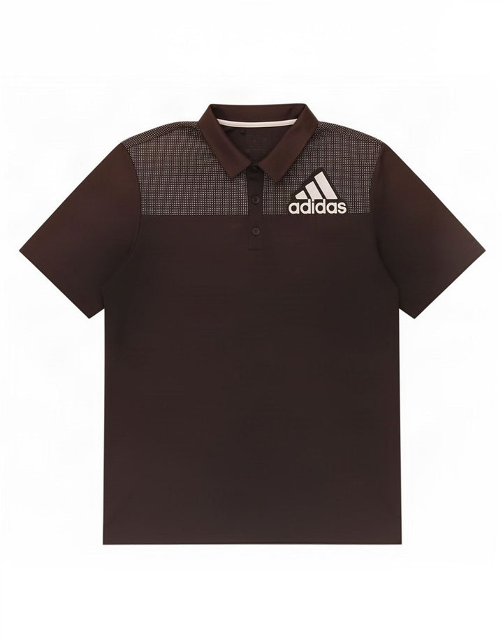 Adidas Herren Poloshirt Medium Schwarz Colourblock Polyester
