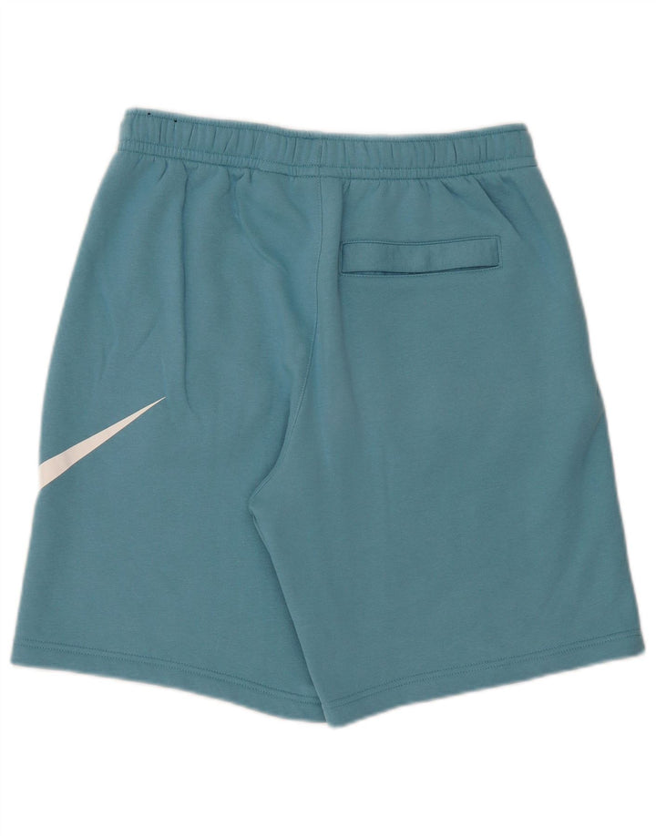 Nike Herren-Sportshorts mit Grafik, mittelblaue Baumwolle