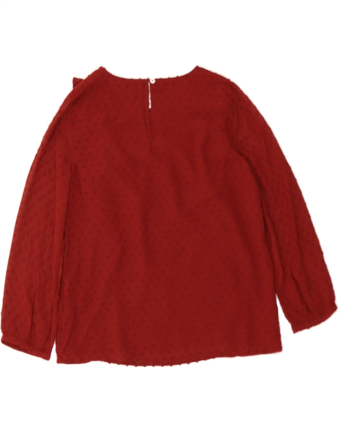 J. CREW Womens Long Sleeve Blouse Top US 0 XS Red Polyester Vintage J. Crew and Second-Hand J. Crew from Messina Hembry 