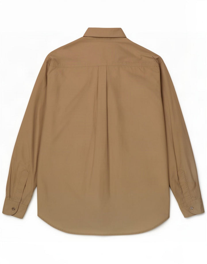 Brooksfield Herrenhemd Größe 43 Large Beige Cotton Classic