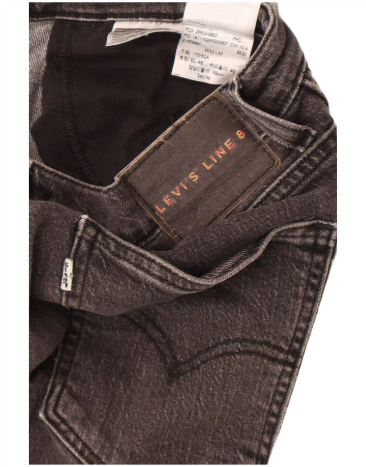 Levi's Herren Line 8 Slim Jeans W32 L30 Graue Baumwolle