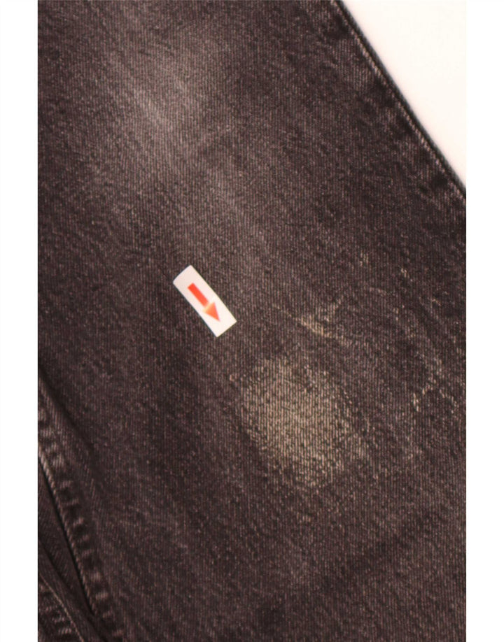 Levi's Damen 901 Distressed Straight Jeans W28 L27 Graue Baumwolle