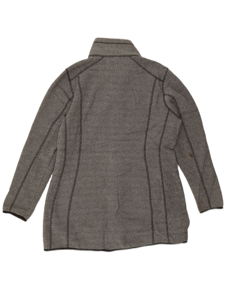 Eddie Bauer Damen-Trainingsanzug-Top-Jacke UK 18 XL Grau Polyester