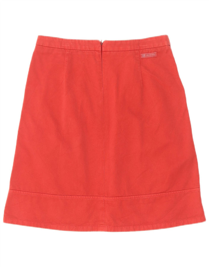 Sergio Tacchini Damen A-Linienrock IT 42 Medium W30 Rote Baumwolle