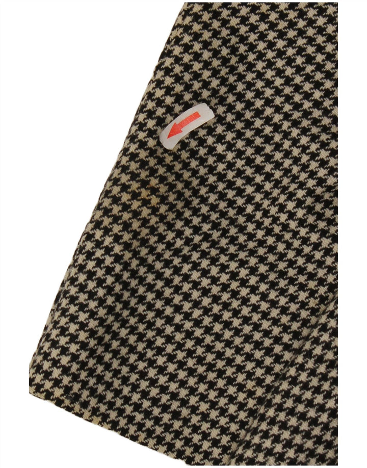 Marks & Spencer Herren-Blazer, lang, Gr. 40, mittelschwarz, Hahnentrittmuster