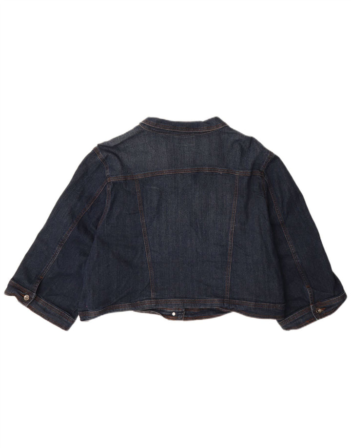 Autograph Damen Jeansjacke UK 18 XL Marineblau Baumwolle