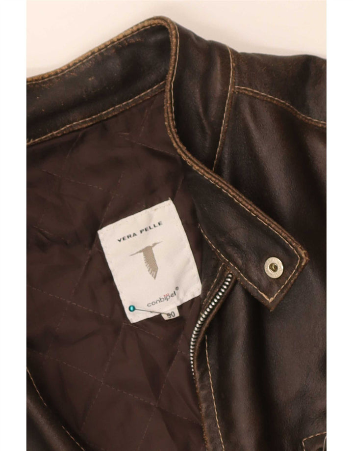 Conbipel Herren Lederjacke IT 50 Large Braun