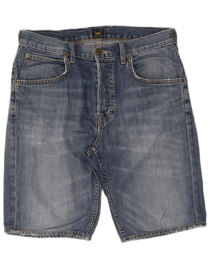 Lee Herren 5-Pocket-Short-Jeansshorts W30 mittelblaue Baumwolle