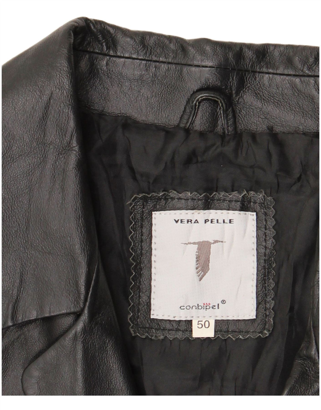 CONBIPEL Herren Ledermantel IT 50 Großes schwarzes Leder