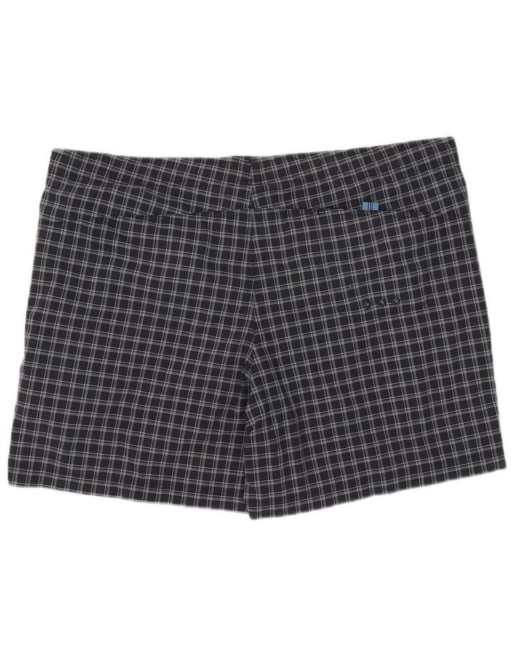 Adidas Herren Badeshorts XL Schwarz kariertes Polyester