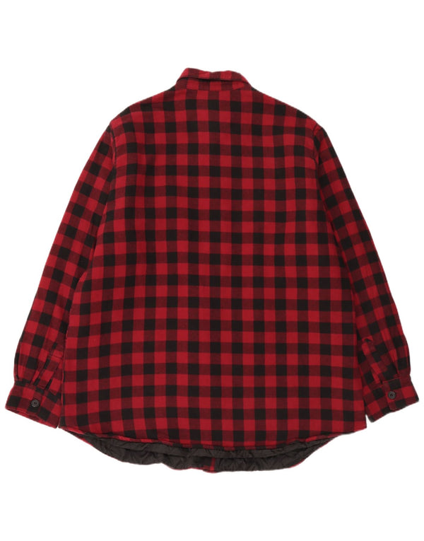 EMP Herren Lumberjack Flanellhemd 2XL Red Gingham Cotton