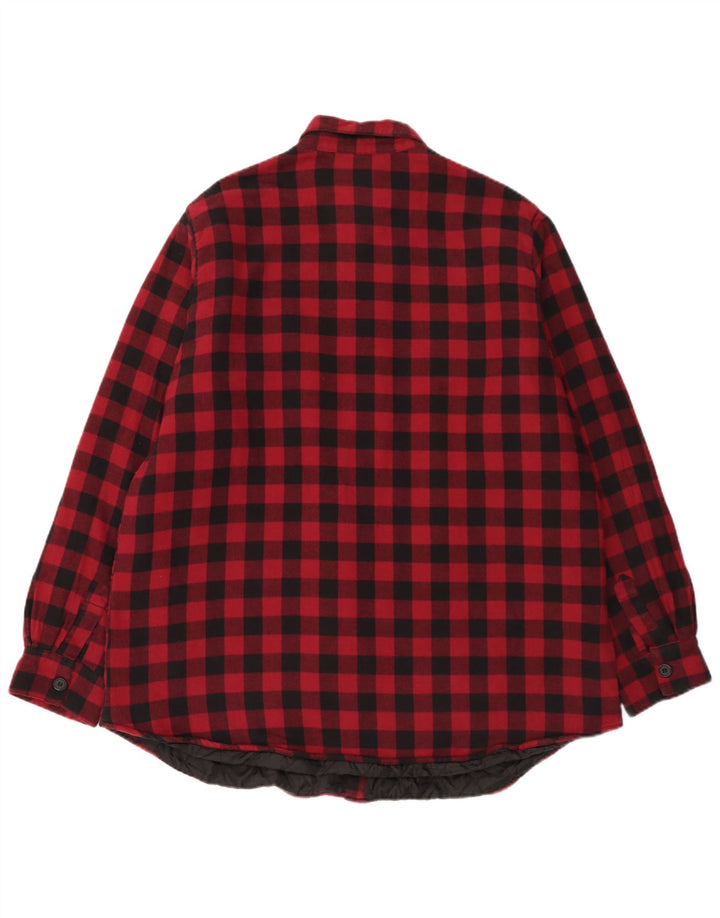 EMP Herren Lumberjack Flanellhemd 2XL Red Gingham Cotton