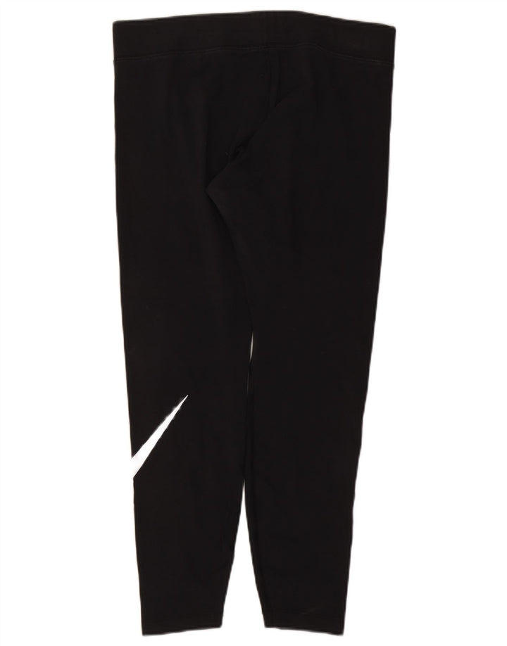 Nike Damen Graphic Leggings UK 6 XS Schwarz