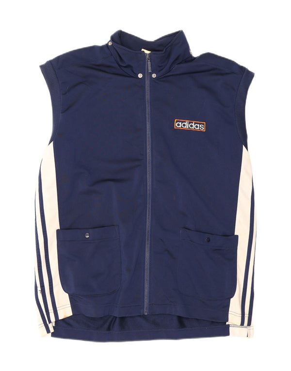 Adidas Herren ärmellose Trainingsjacke, UK 40/42, mittelmarineblau