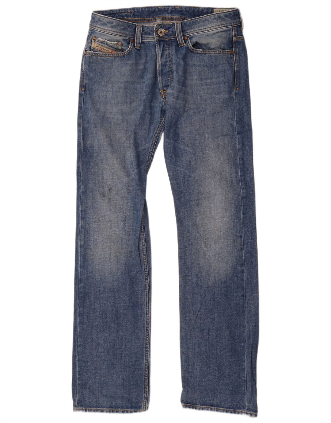 Diesel Herren Viker Straight Jeans W32 L34 Blaue Baumwolle