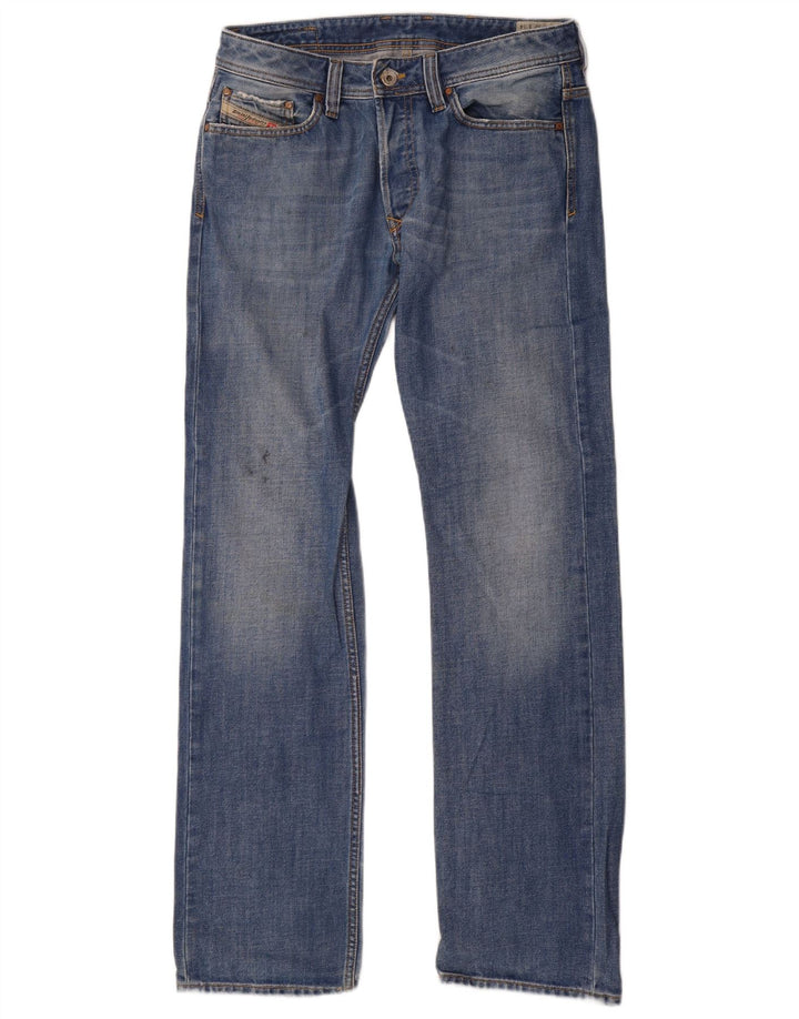 Diesel Herren Viker Straight Jeans W32 L34 Blaue Baumwolle