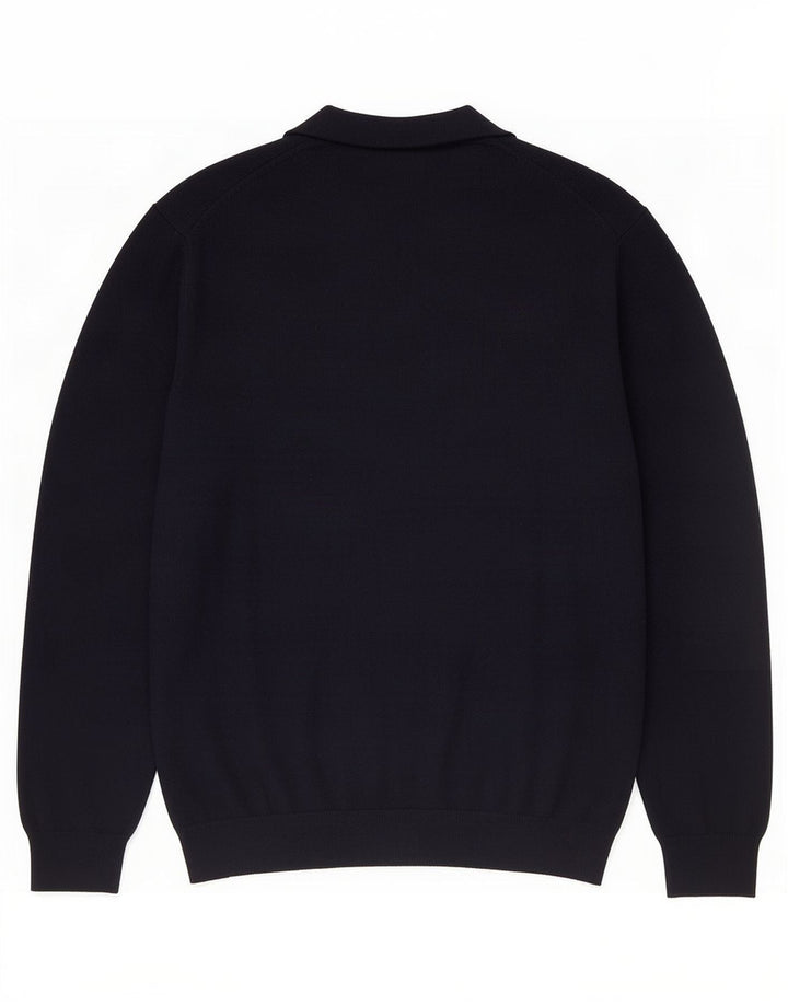 Zara Herren-Pullover mit V-Ausschnitt, Größe S, Marineblau