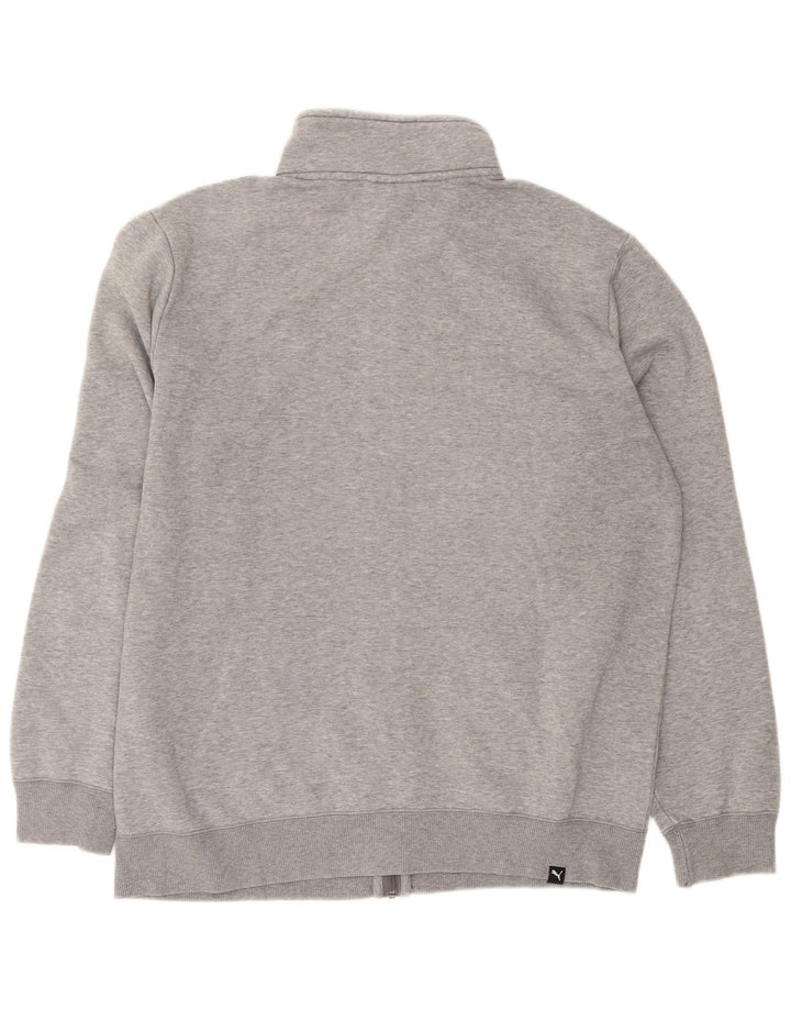 Puma Herren-Trainingsanzug-Top-Jacke, große grau gefleckte Baumwolle