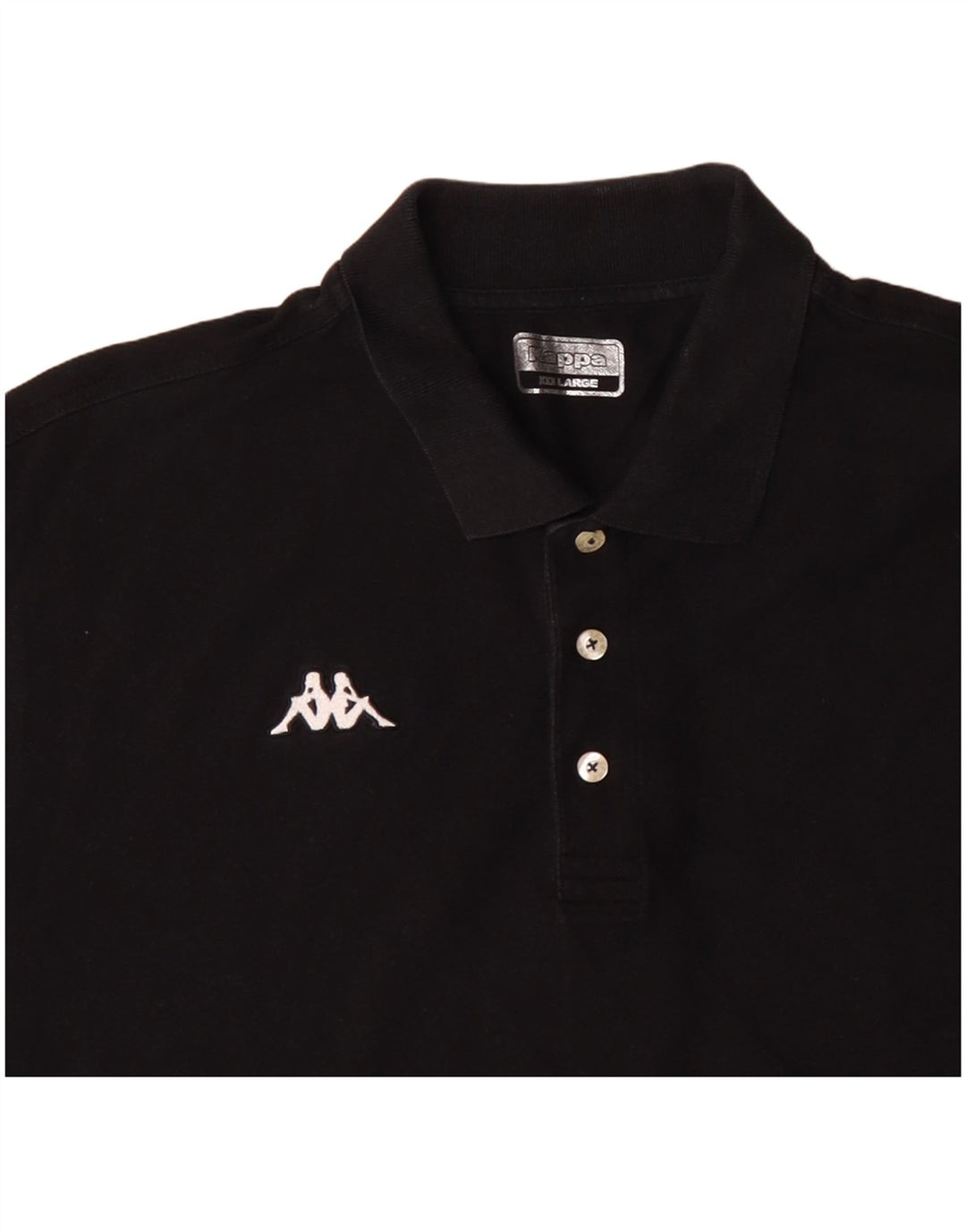 KAPPA Herren Poloshirt 3XL Schwarz Baumwolle