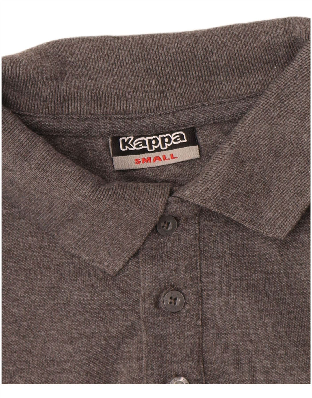 Kappa Herren Poloshirt Small Grau Polyester