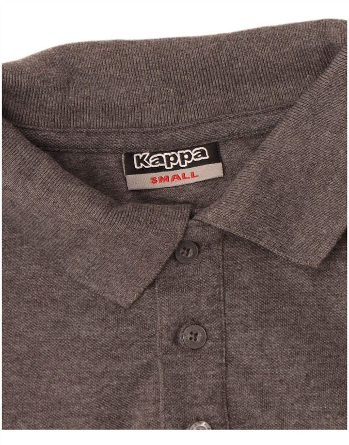 Kappa Herren Poloshirt Small Grau Polyester