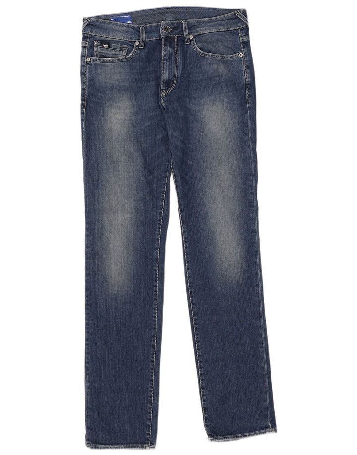 Gas Herren Slim Jeans W32 L34 Blaue Baumwolle
