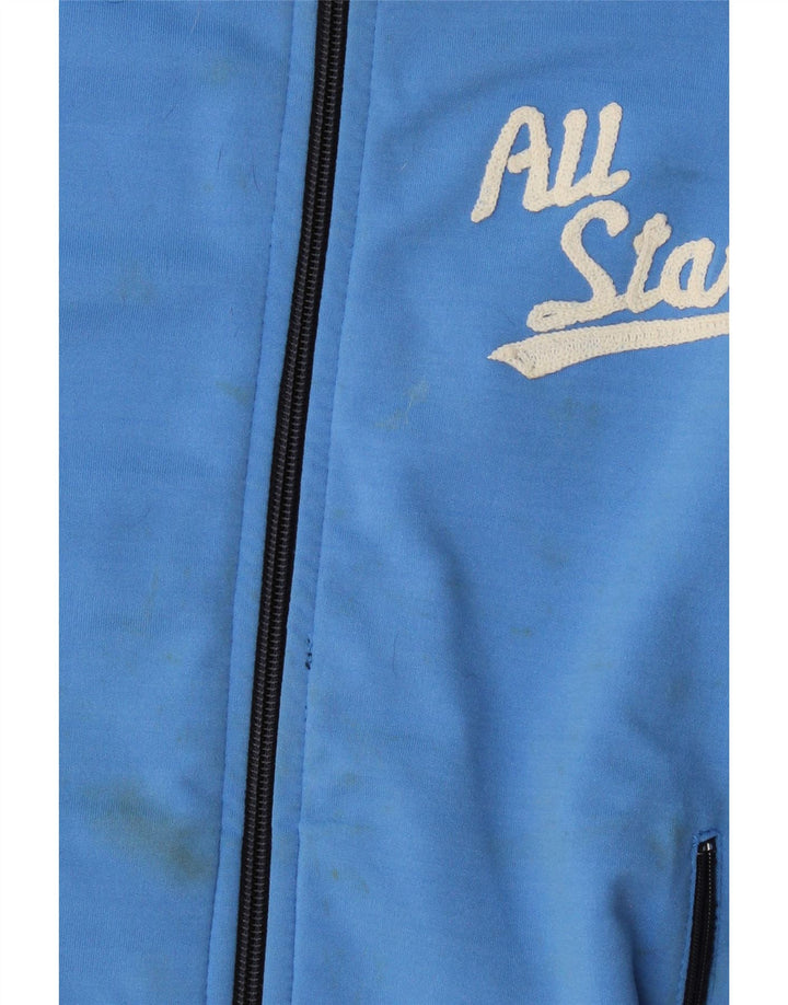 Converse Herren-Trainingsanzugoberteil mit Grafik, Größe L, Blau, Farbblock