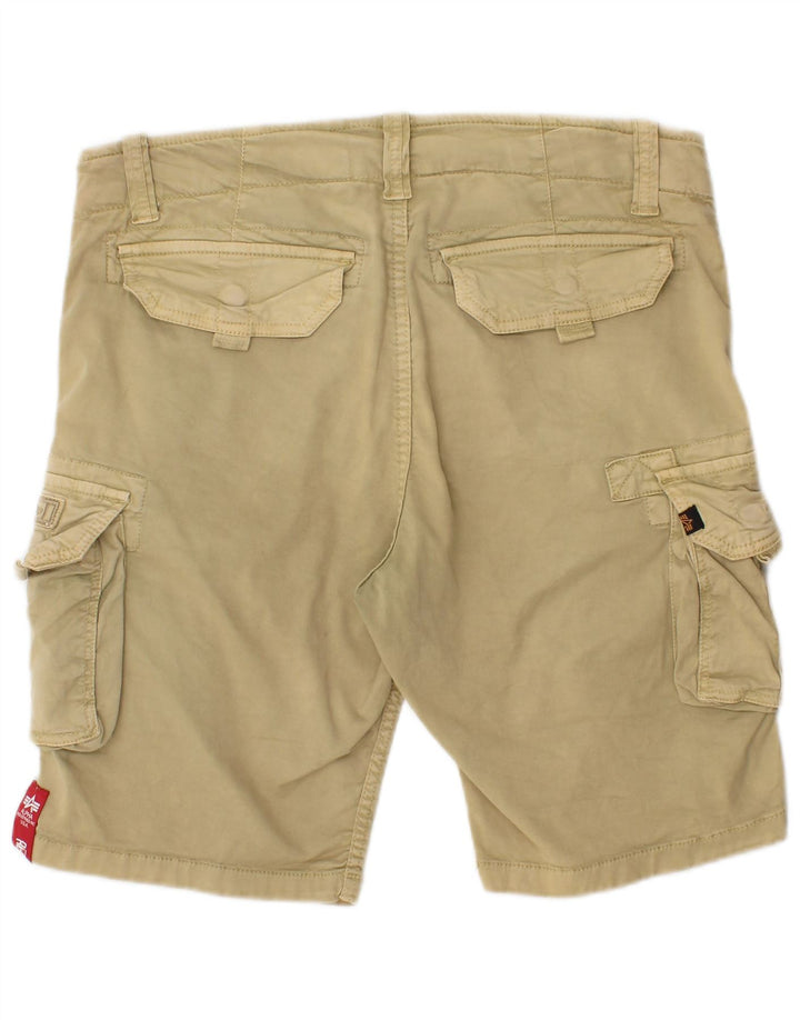 Alpha Industries Herren Cargoshorts W32 Medium Beige
