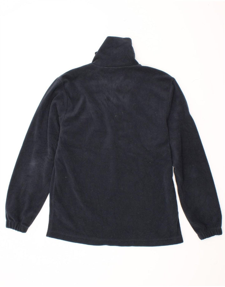LOTTO Womens Zip Neck Fleece Jumper UK 16 Large Navy Blue Polyester Vintage Lotto and Second-Hand Lotto from Messina Hembry 