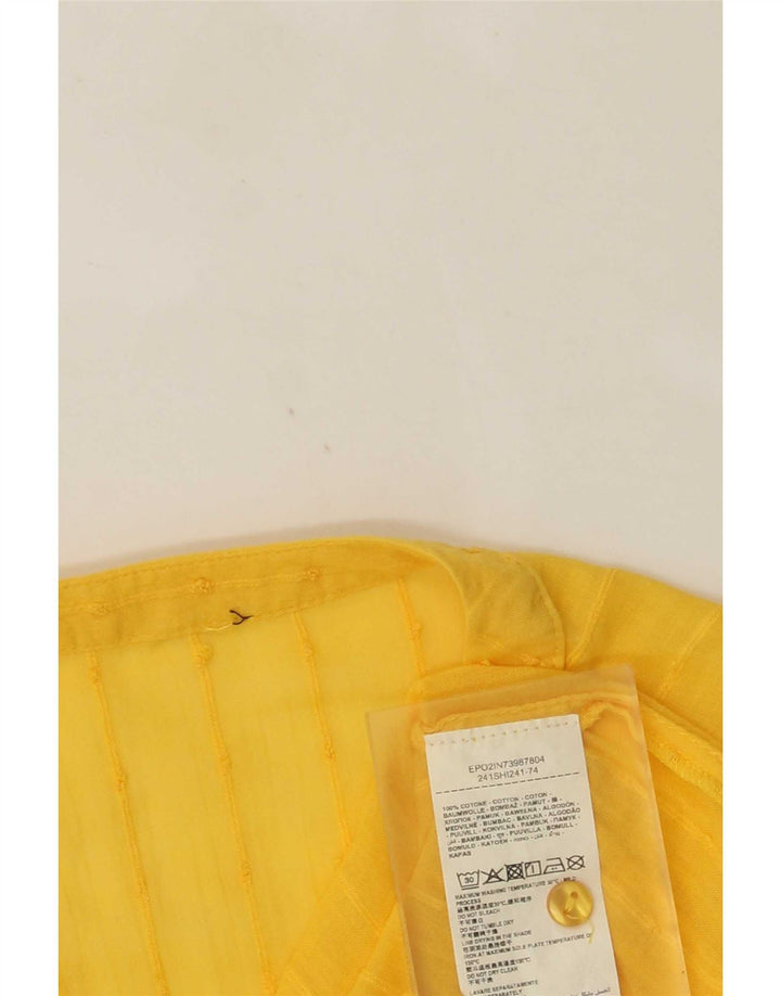 OVS Damen Blusentop UK 16 Large Gelbe Baumwolle