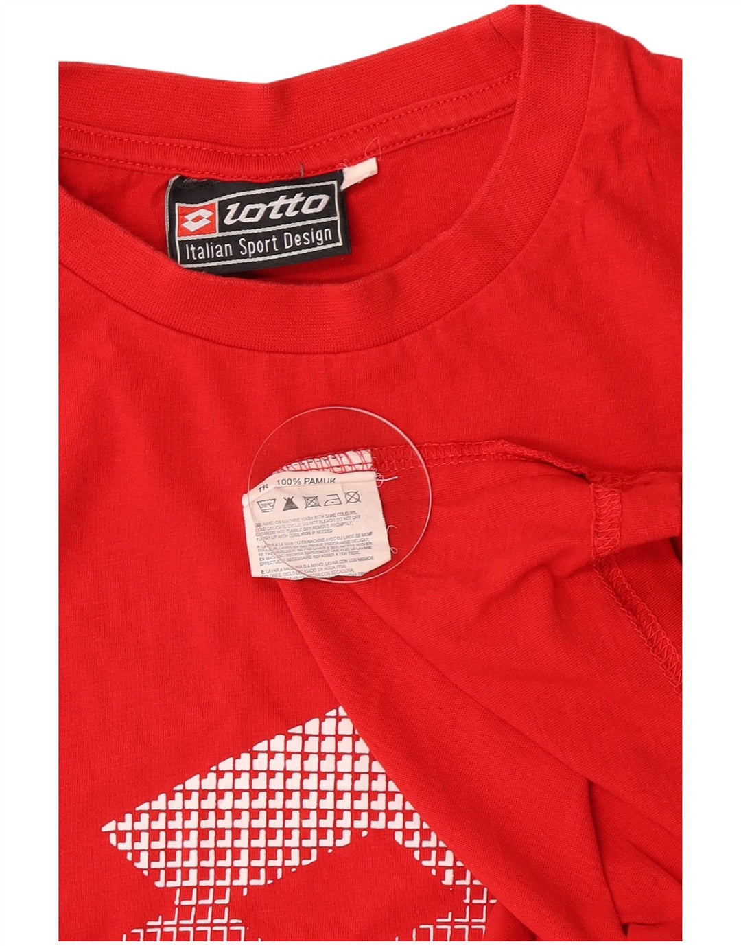 Lotto Herren-T-Shirt mit Grafik, Größe S, Rot, Baumwolle