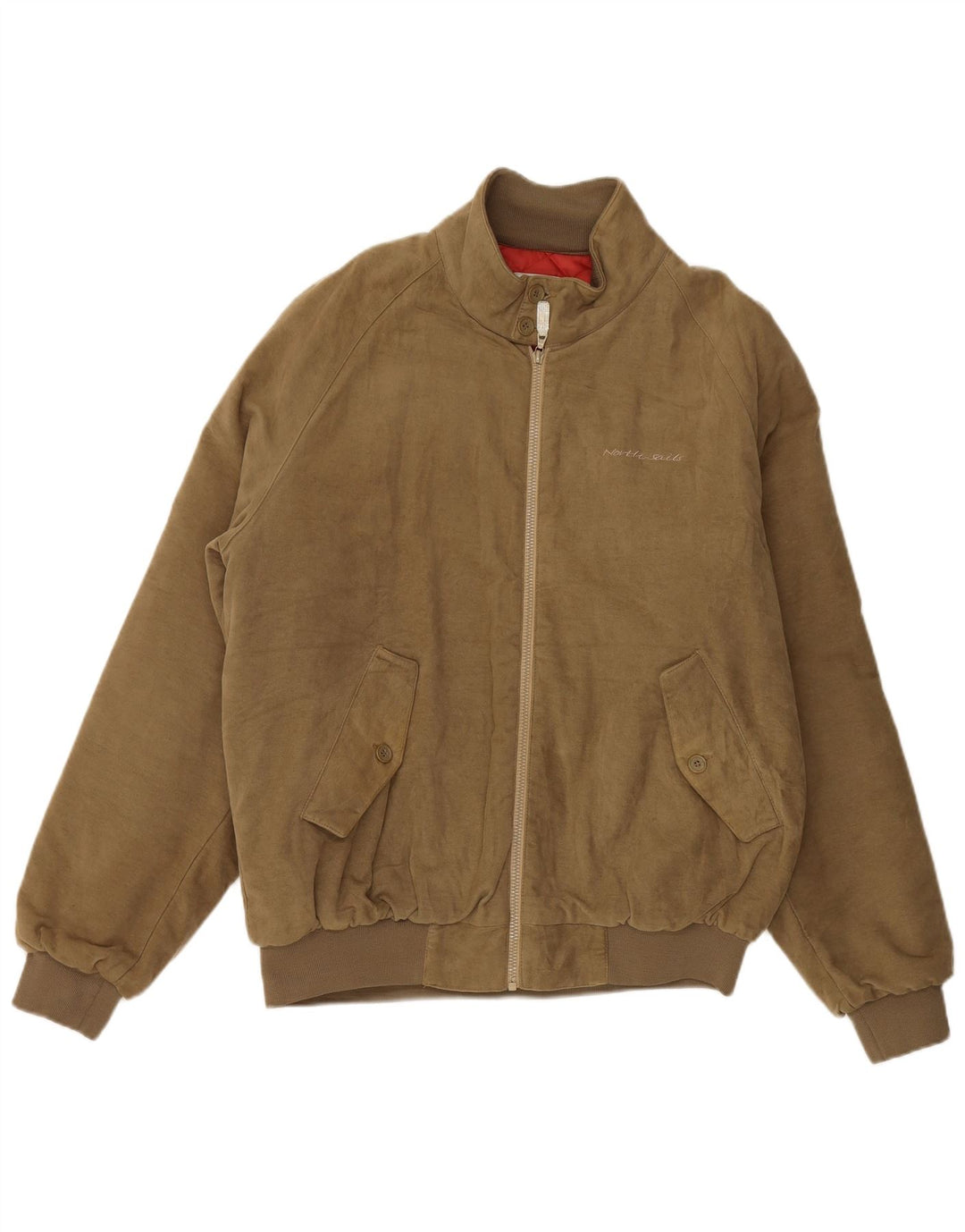 North Sails Herren Bomberjacke UK 42 XL Braune Baumwolle