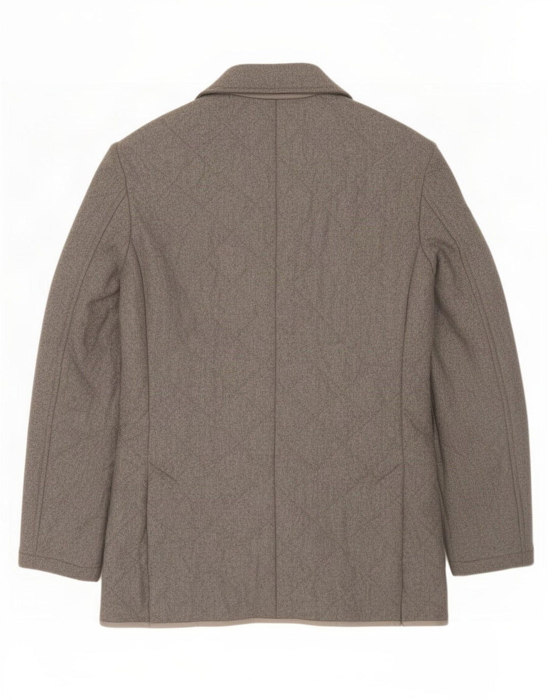 Sartoria Rossi Herren-Blazer mit 3 Knöpfen, gesteppt, IT 46, kleine graue Wolle