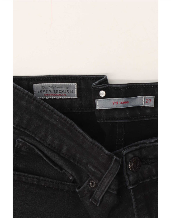 Levi's Damen 711 Skinny Jeans W27 L30 Marineblau