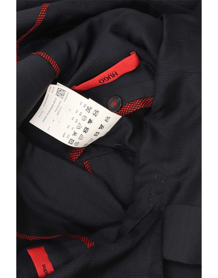 Hugo Boss Herren-Blazer mit 2 Knöpfen, UK 54, 2XL, marineblaue Wolle