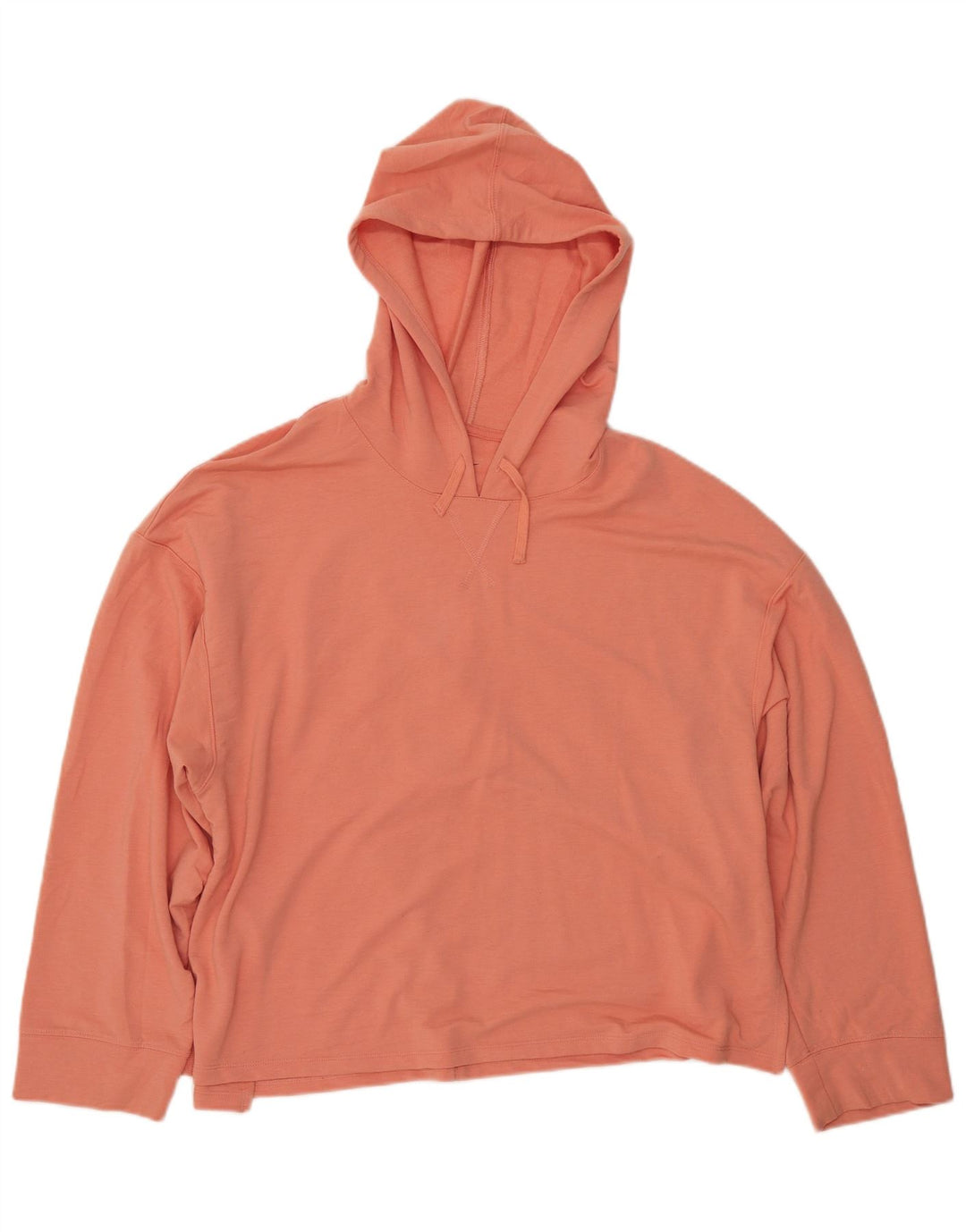 Nike Damen Dri Fit Übergroßer Kapuzenpullover UK 16 Large Orange Polyester