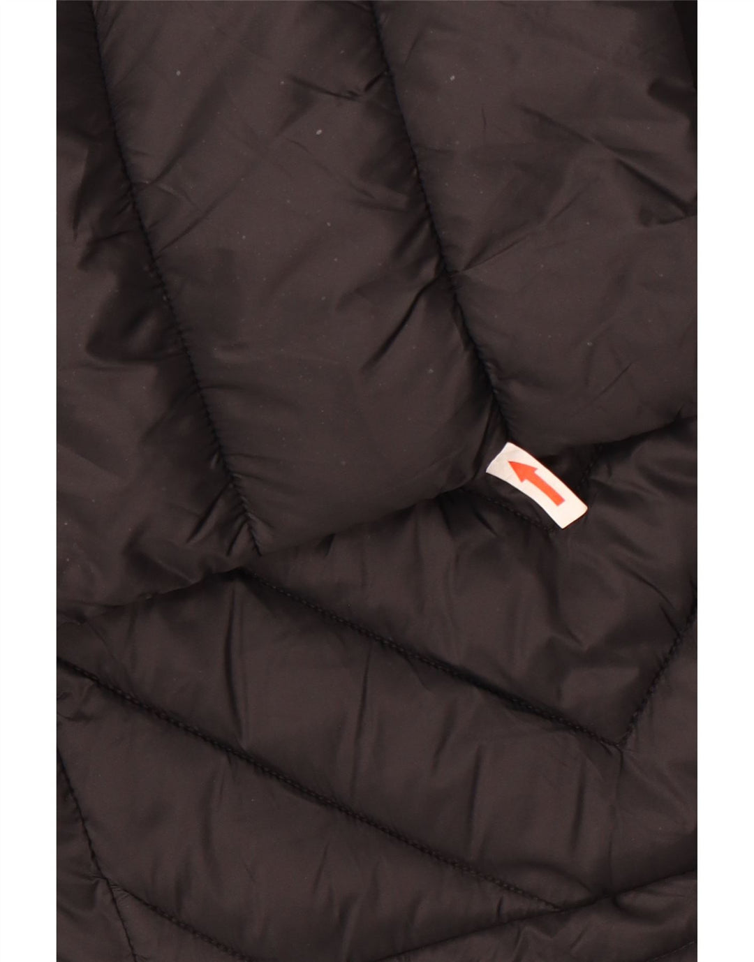 Karen Millen Damen Wattierter Mantel UK 14 Large Schwarz Nylon