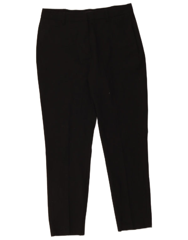Marks & Spencer Damen Slim Freizeithose UK 12 Medium W30 L27 Schwarz