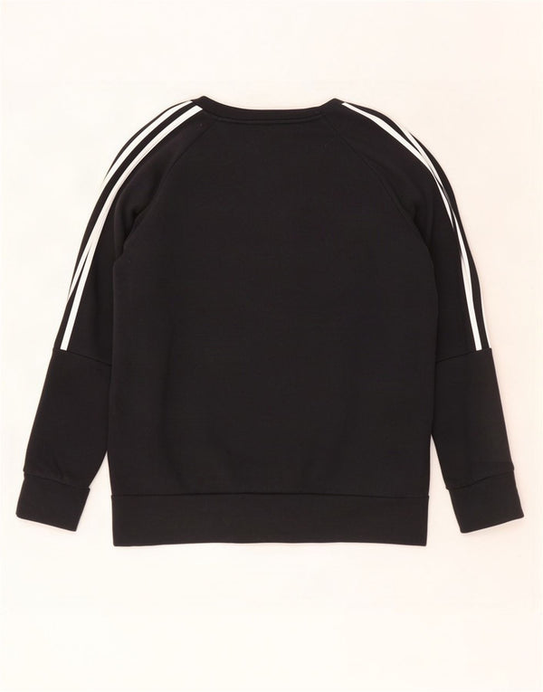 Adidas Damen Sweatshirt Pullover UK 16/18 Große schwarze Baumwolle