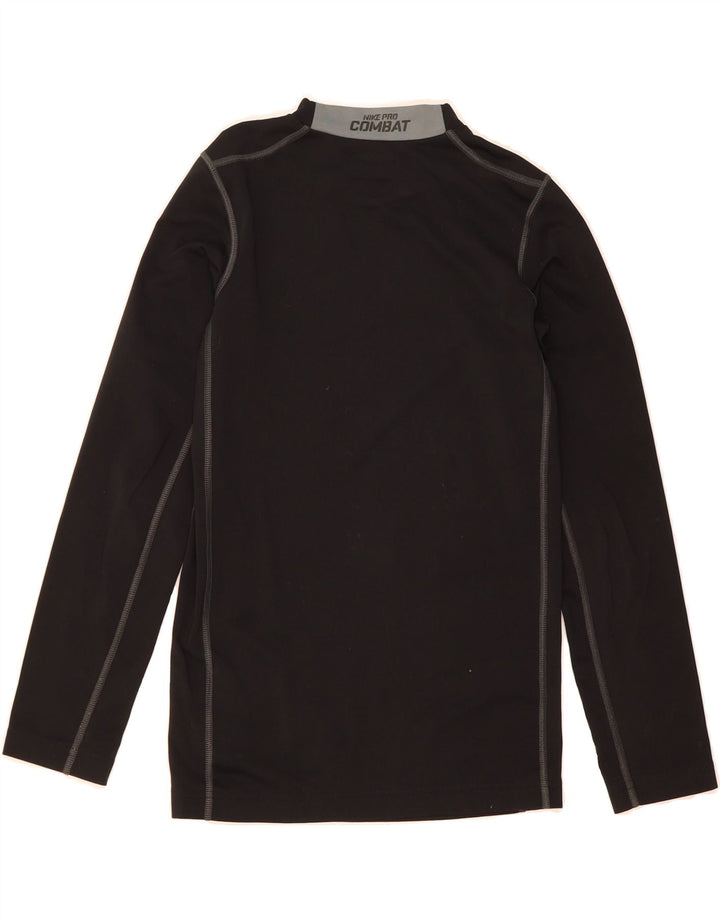 NIKE Boys Dri Fit Top Long Sleeve 13-14 Years XL Black Polyester Vintage Nike and Second-Hand Nike from Messina Hembry 