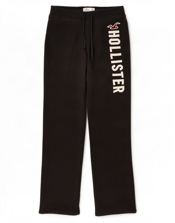 Hollister Womens Graphic Trainingshose UK 6 XS Schwarz Baumwolle