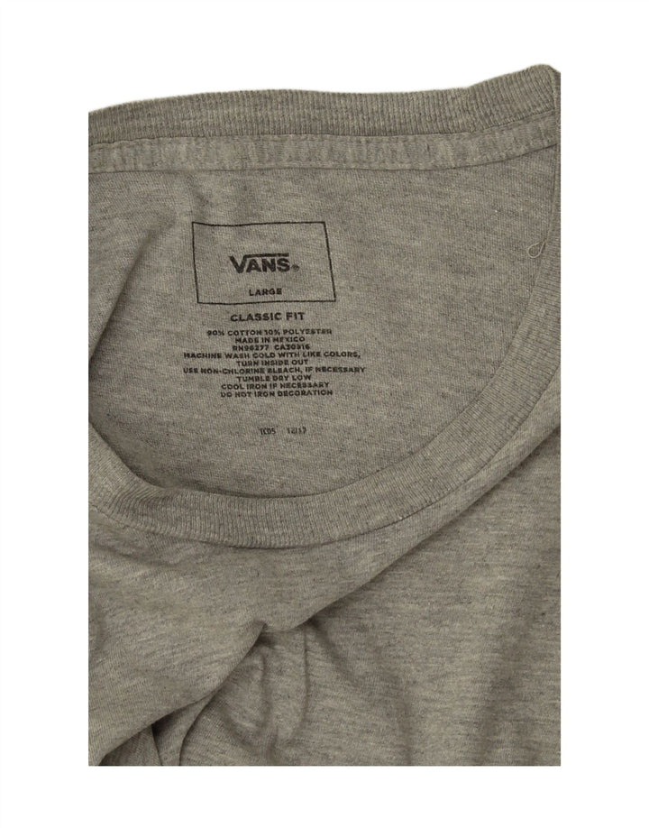 Vans Herren-T-Shirt mit klassischer Passform, Größe L, Grau